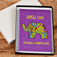 Paisley Design Birthday & Anniversary Book