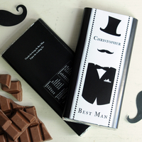Personalised Best Man Chocolate Bar
