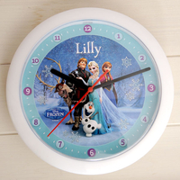 Personalised Disney Frozen Snowflake Clock