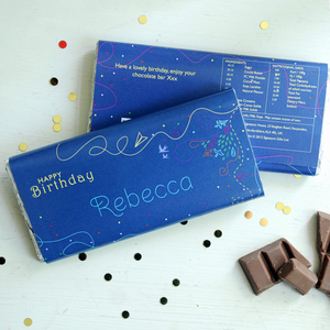 Personalised Happy Birthday Chocolate Bar for Her
