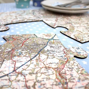 Personalised Map Jigsaw Placemats