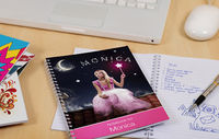 Personalised Pink Fairy Name in Image Notebook