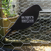 Personalised Self Adhesive Budgie Sign