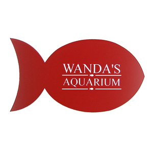 Personalised Self Adhesive Fish Sign