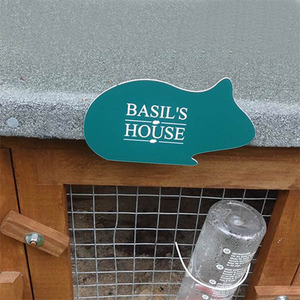 Personalised Self Adhesive Guinea Pig Sign