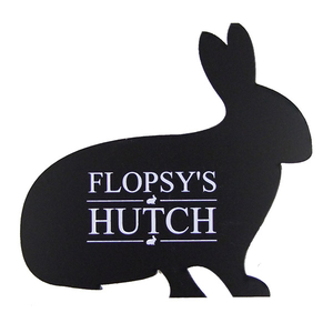 Personalised Self Adhesive Rabbit Sign