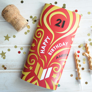 Personalised Special Year Birthday Chocolate Bar