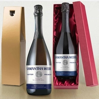Personalised Spurs Prosecco - Blue Stripe Label