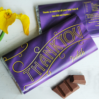 Personalised Thank You Chocolate Bar