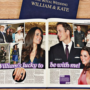 Royal Wedding: William and Kate Newspaper Book