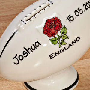Rugby Ball Money Box