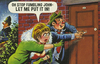 Stop Fumbling Saucy Postcard Poster for Him