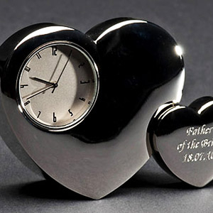 Twin Heart Clock