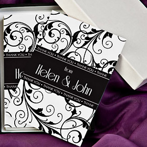 Vintage Personalised Thank You Stationery