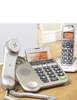 Big Buttoned Corded and Cordless Phone with Answer Machine - 2 Phones