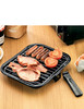 Grill Pan with Rack and Detachable Handle