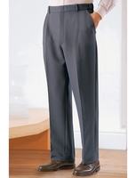 High Rise Cavalry Twill Trousers With Elasticated Waist