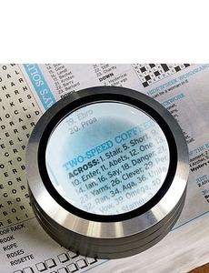 MAGNIFIED AND LIGHT-UP PAPER-WEIGHT