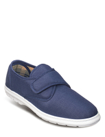 Mens Canvas Touch And Close Fastening Shoe