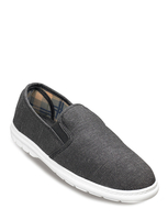 Mens Canvas Twin Elastic Gusset Shoe