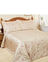 Michelle Embroidered Quilted Throwover