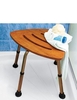 OAK CORNER SHOWER STOOL