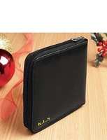 Real Leather Zip Safe Wallet