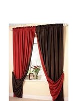 REVERSIBLE SILK SLOT TOP CURTAINS