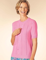 SHORT SLEEVE EMBROIDERED JUMPER
