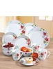 SPRING FLOWERS 12 PIECE CROCKERY SET