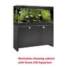 Fluval Roma 240 Cabinet - Black with White Insert