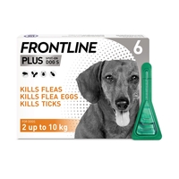 Frontline Plus Spot On Dog Small 2-10kg 6x0.67ml