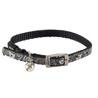 Rogz Catz SparkleCat Reflective Collar Black - Small