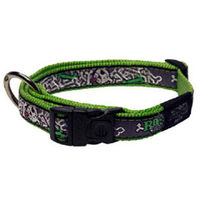 Rogz Side Release Collar Beach Bum/Large - Lime Bone