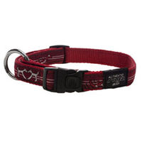 Rogz Side Release Collar Beach Bum/Large - Red Heart