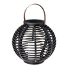 Cole and Bright Rattan Solar Candle Lantern - 20cm Diameter