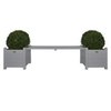 Fallen Fruits Bench With Planters - Grey