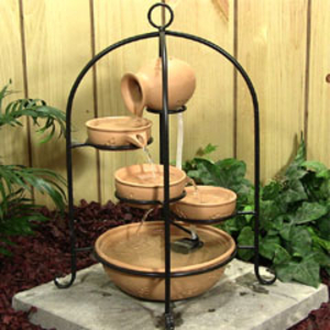 Greenfingers Cascading Pots Solar Water Feature