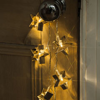Noma Metal Star Pastry Cutter String LED Twinkle Lights - 10 Warm White