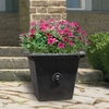 Tierra Verde Piazza Square Slate Planter