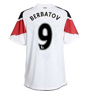 2010-11 Man Utd Nike Away Shirt (Berbatov 9) - Kids