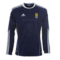 2010-11 Scotland Adidas Long Sleeve Home Shirt (Kids)