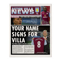 Personalised Aston Villa Newspaper