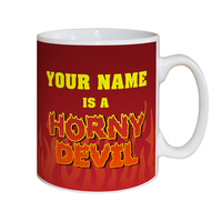 Personalised Horny Devil Mug