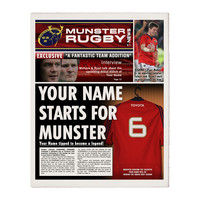 Personalised Munster Rugby Newspaper
