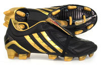 Predator PowerSwerve Rome FG Football Boots Black / Gold