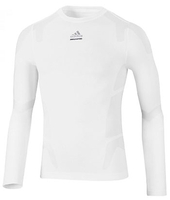 TECHFIT Seemless Compression LS Baselayer White
