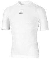 TECHFIT Seemless Compression SS Baselayer White