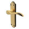 Aglio 800 Series Lever on Backplate - Florentine Bronze - Aglio 800 Series Latch Set 180 x 48mm - Florentine Bronze