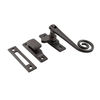 Hampstead Open Curl Range - Soft Antique Bronze - Hampstead Open Curl Hook & Plate Fastener - Soft Antique Bronze